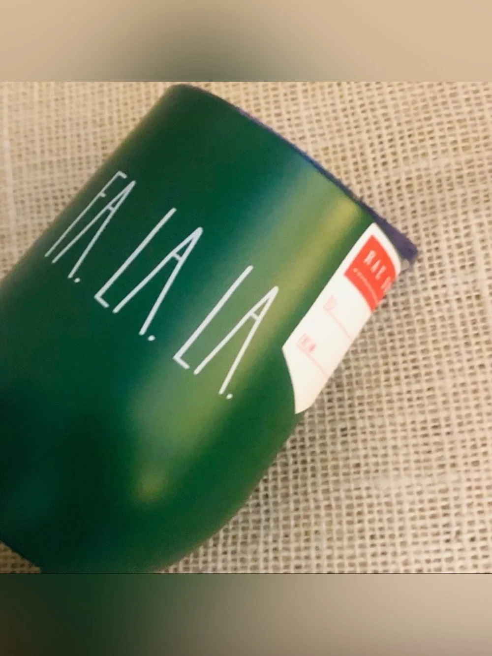 Rae Dunn Christmas Green Stainless Steel Mug & Tumbler Tis The Season Fa La La